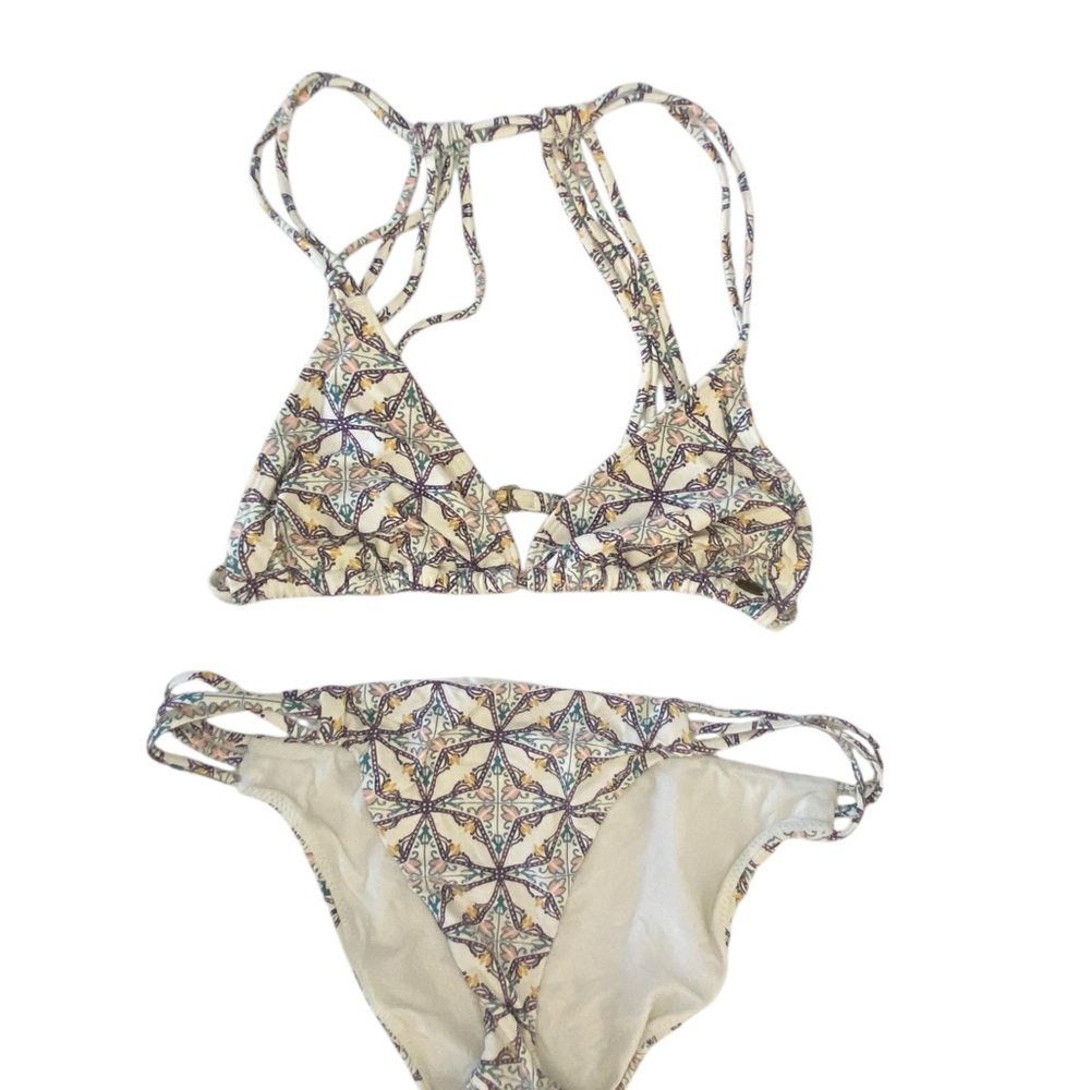 Multicolor Patterned Bikini Set - Picture 3 of 9